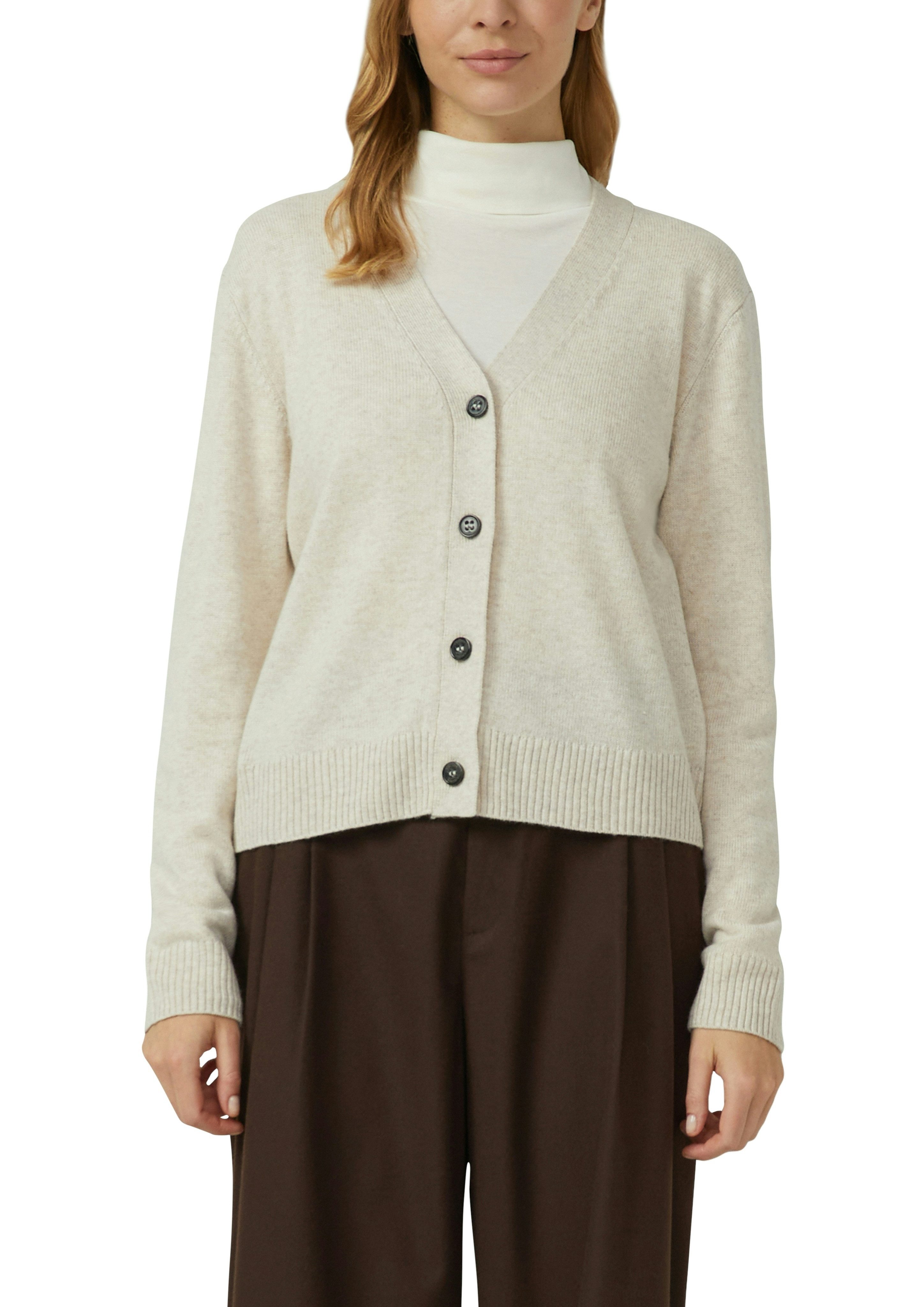 s.Oliver Strickjacke mit V-Ausschnitt und Knopfleiste