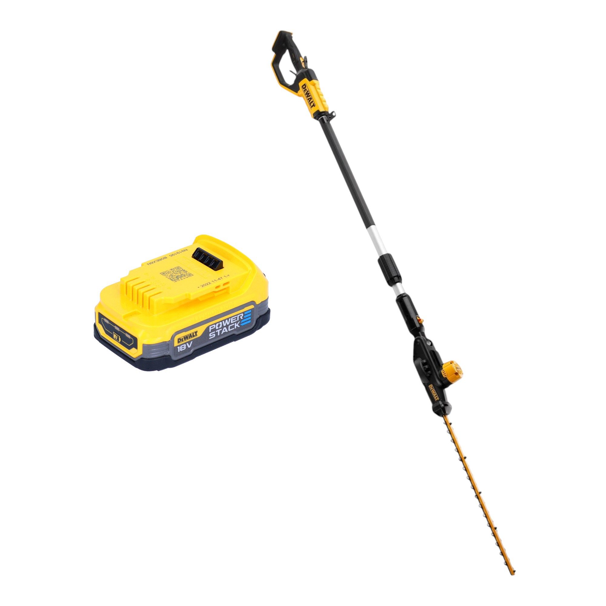 Akku-Heckenschere DCMPH 566 N 18 V 55 cm + 1x Powerstack Akku 1,7 Ah - ohne Ladegerät