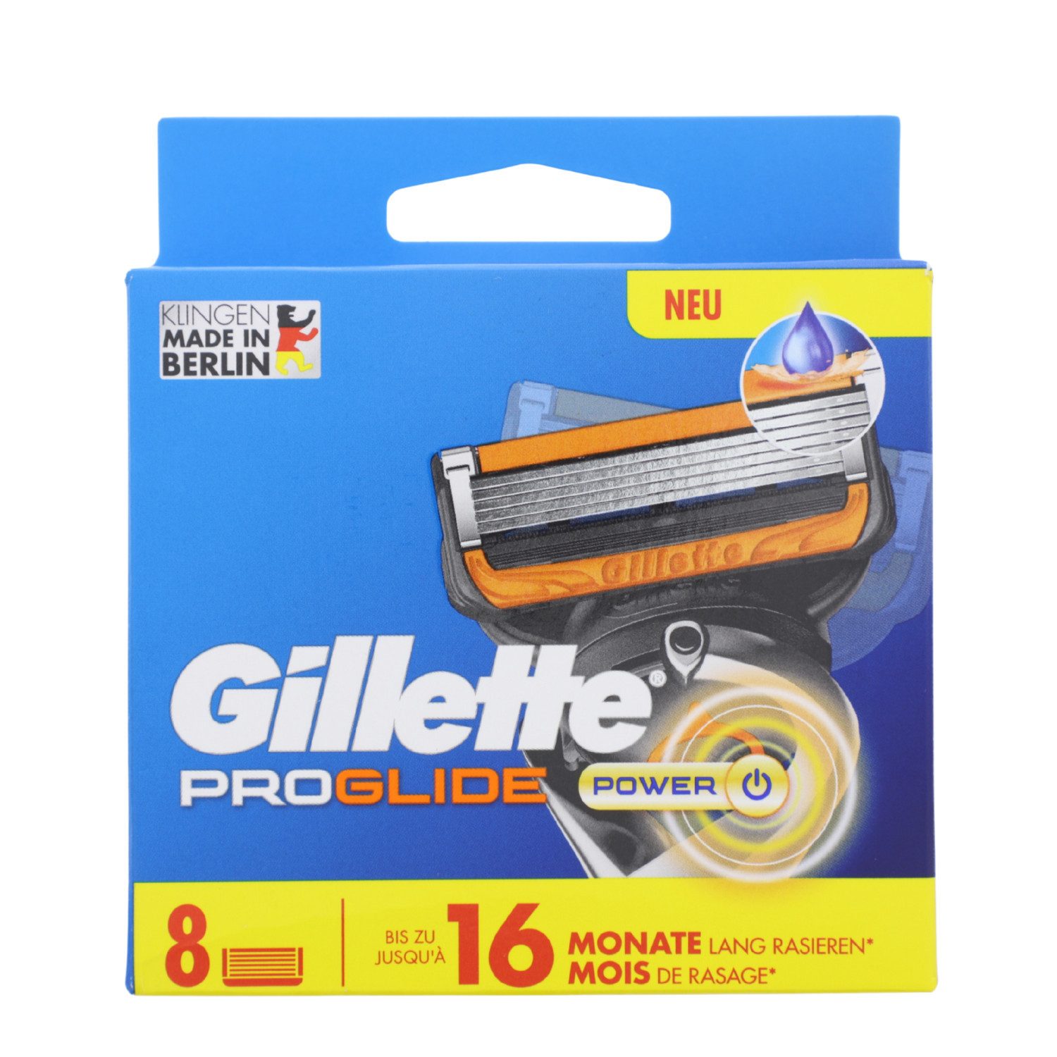 Gillette Rasierklingen Gillette Proglide Power 8 Original Ersatzklingen Rasierklingen mit Gle