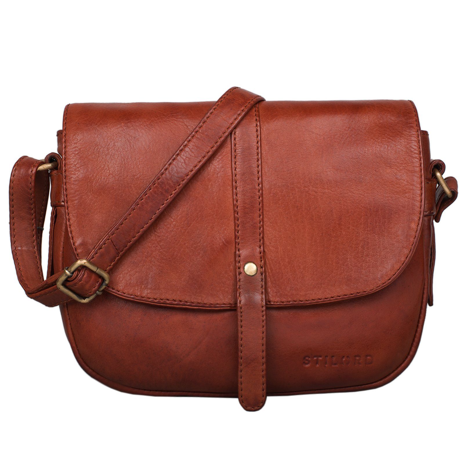 STILORD Handtasche "Kira" Umhängetasche Frauen Leder Vintage Handtasche Abendtasche