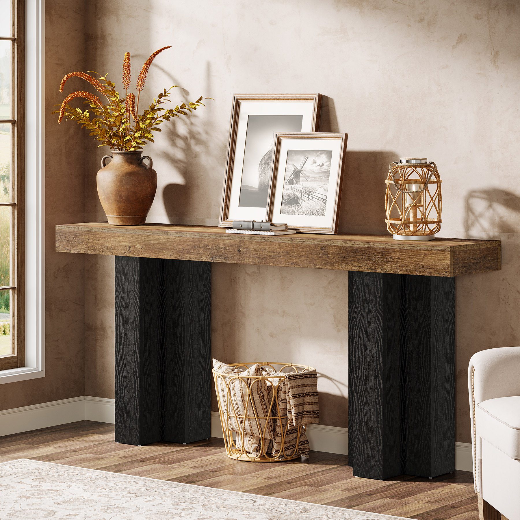 Tribesigns Konsolentisch rustikaler Eingangstisch mit stabilen günstig online kaufen