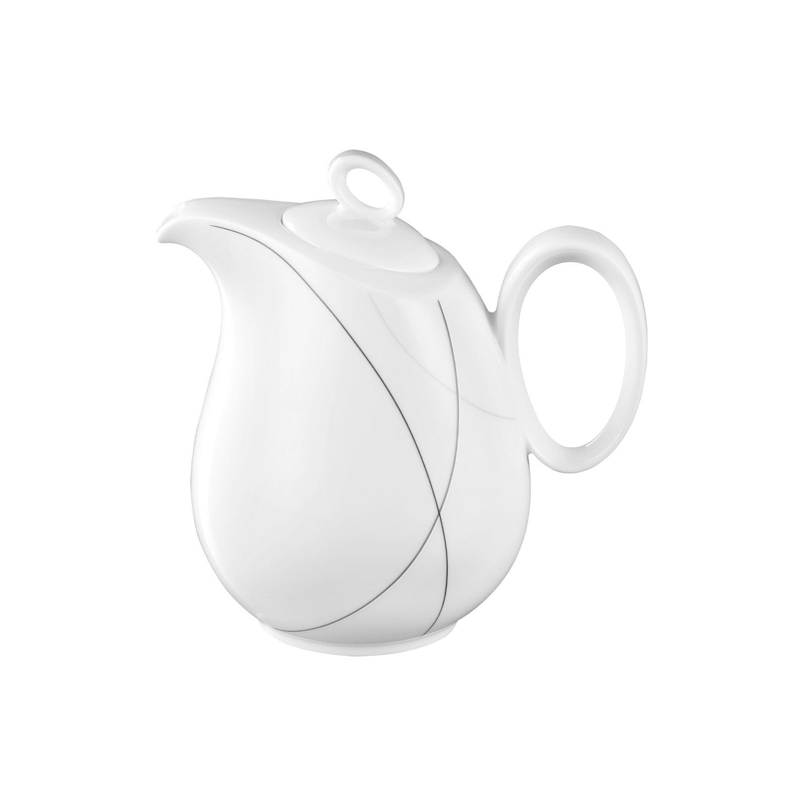 Seltmann Weiden Teekanne Trio Highline Kaffeekanne 1,25 l, 1250 l, (1 Kanne, 1-St), Spülmaschinenfest, Mikrowellensicher