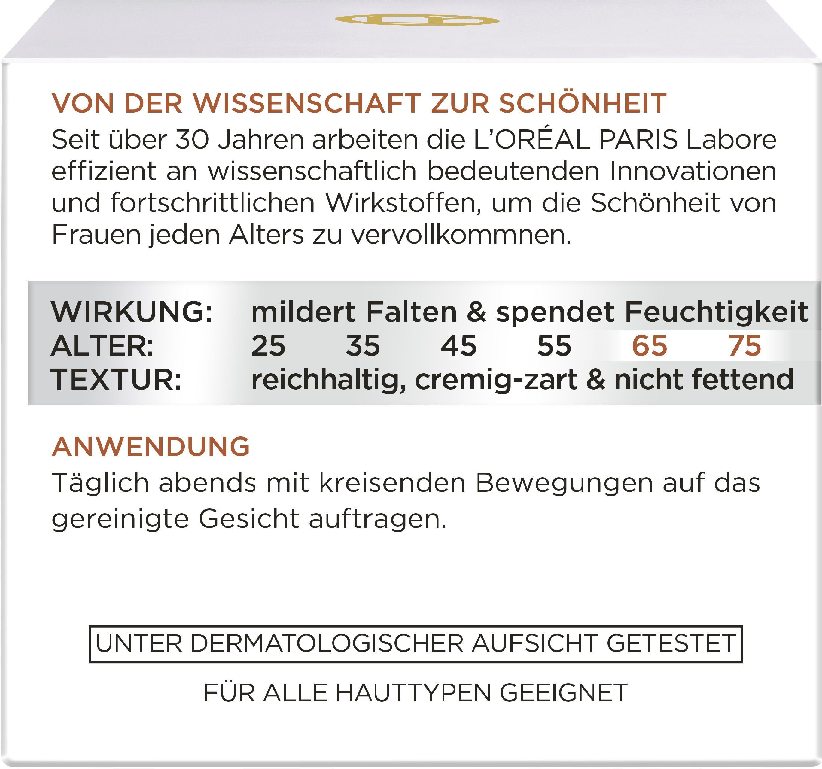 L'ORÉAL PARIS Anti-Aging-Creme Anti-Falten Experte für Feuchtigkeitspflege Haut Nacht 65