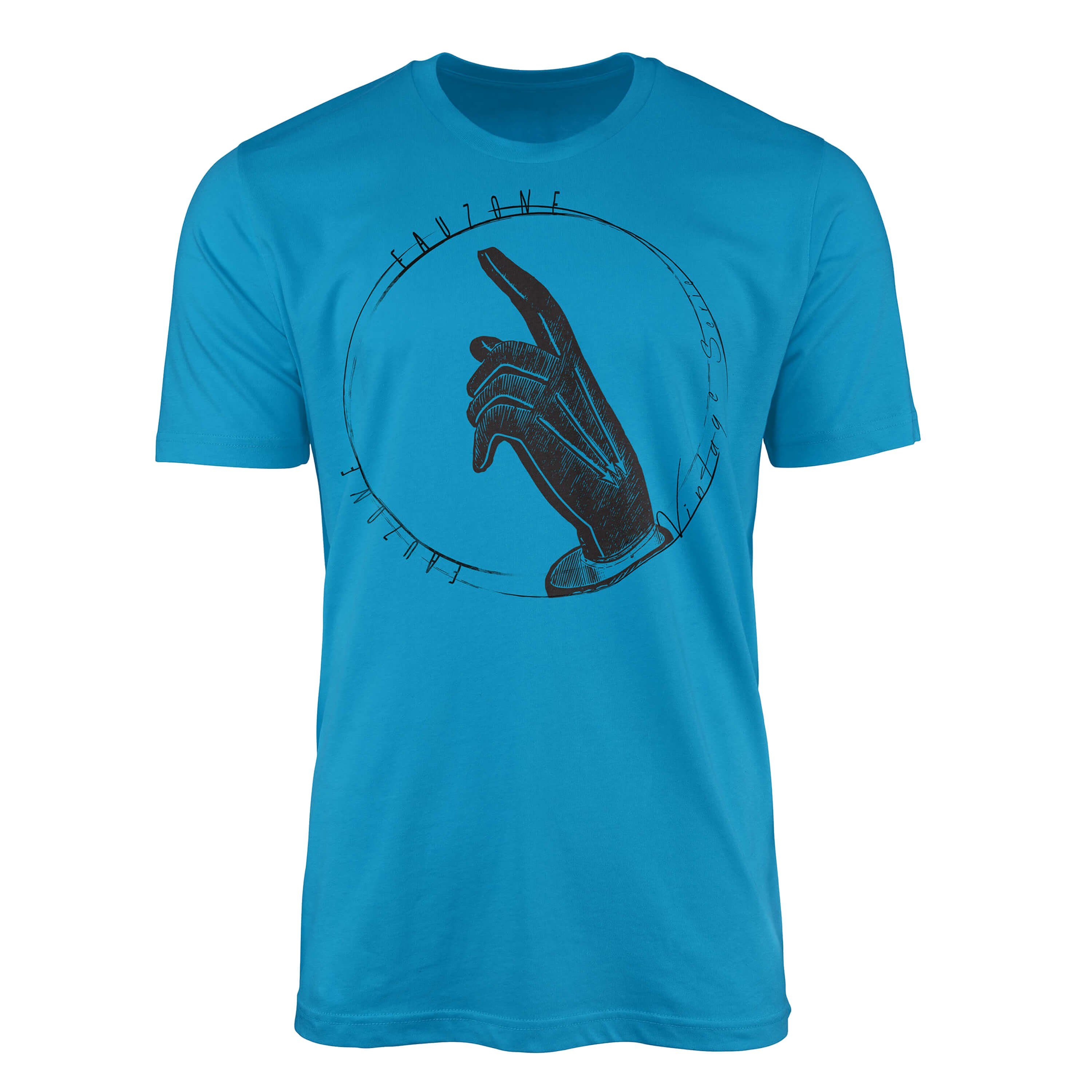 Sinus Art T-Shirt Vintage Herren T-Shirt Hand Atoll | T-Shirts