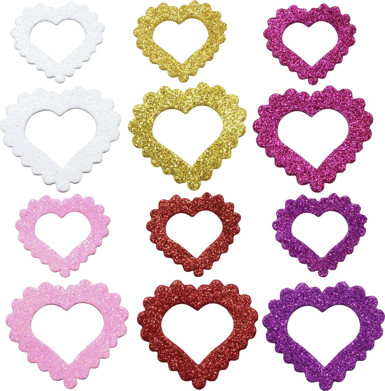 Glorex Moosgummi Glorex Moosgummi Sticker Herzen selbstklebend, 72