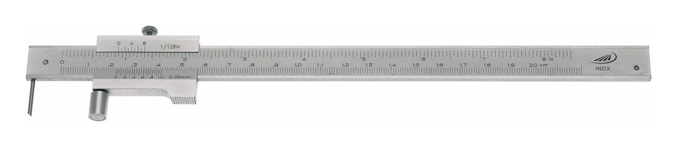 HELIOS PREISSER Lineal, Streichmass mit Rolle 200 mm