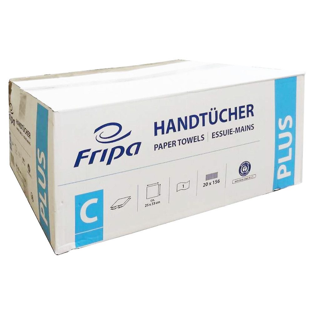 Fripa Papierhandtuch Бумажные полотенца 1-lagig C-Falz 25 x 33cm natur