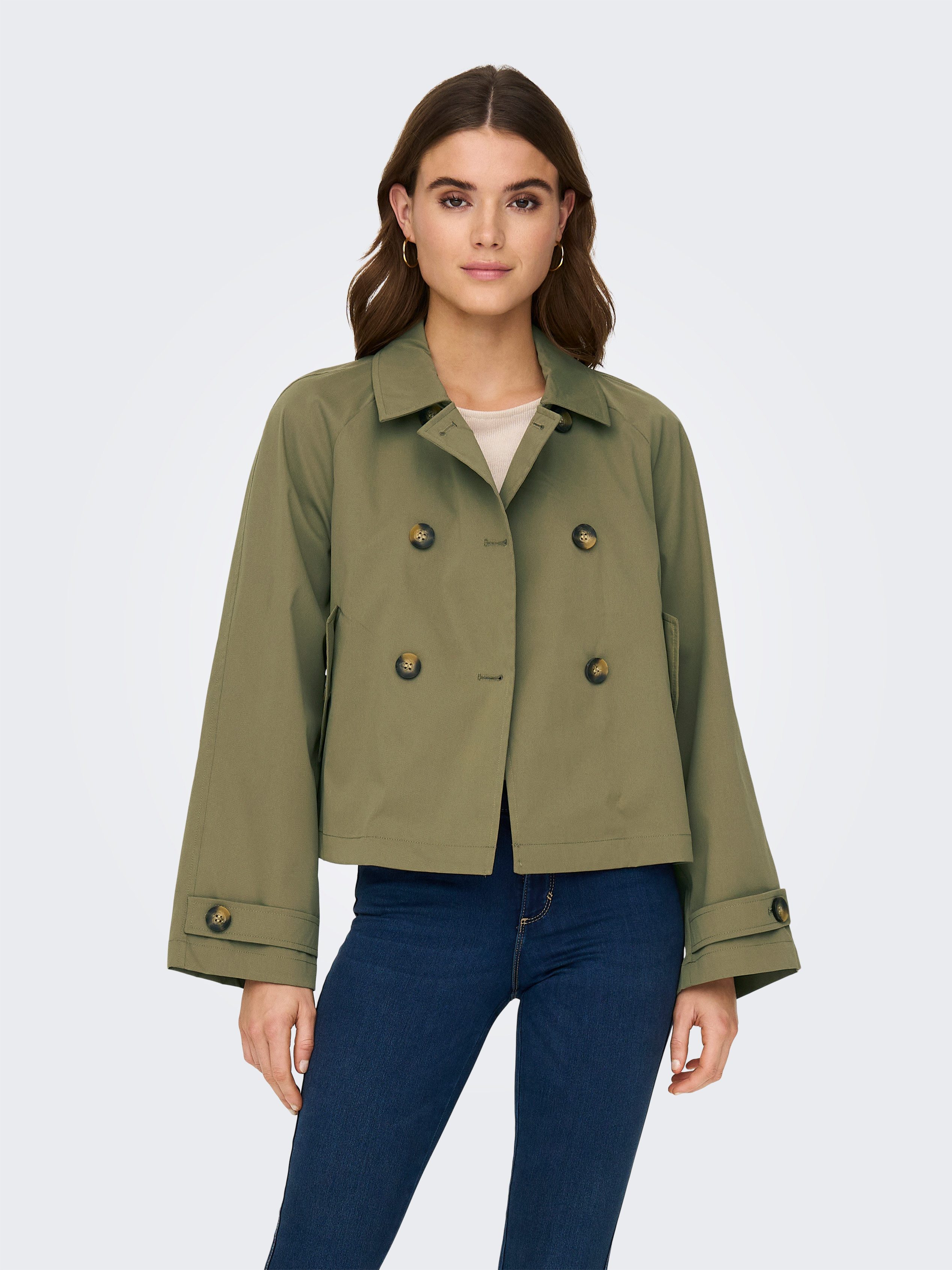 ONLY Kurzjacke ONLAPRIL SHORT TRENCHCOAT OTW NOOS