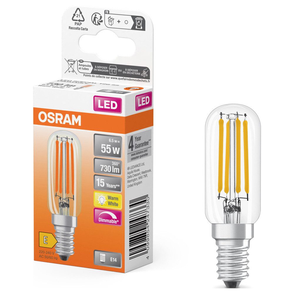 Osram LED-Leuchtmittel OSRAM HOMELIGHTING 4099854247330 LED EEK E (A - G) E14 6.5 W = 55 W W