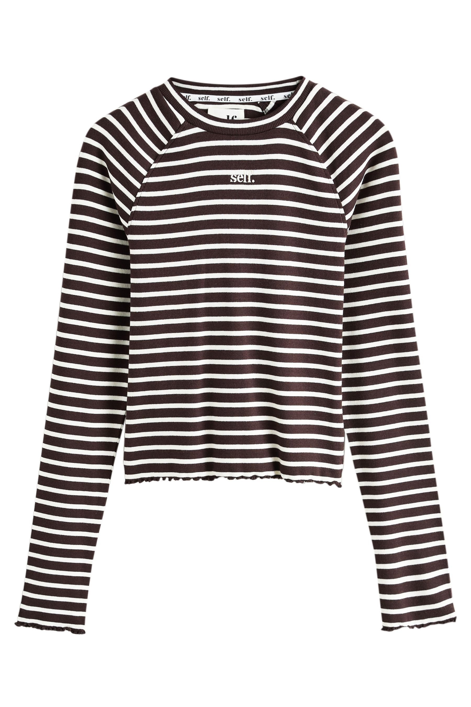 self Pyjama Kurzer Schlafanzug mit langen Ärmeln (1 tlg) – Bild 2 von 5