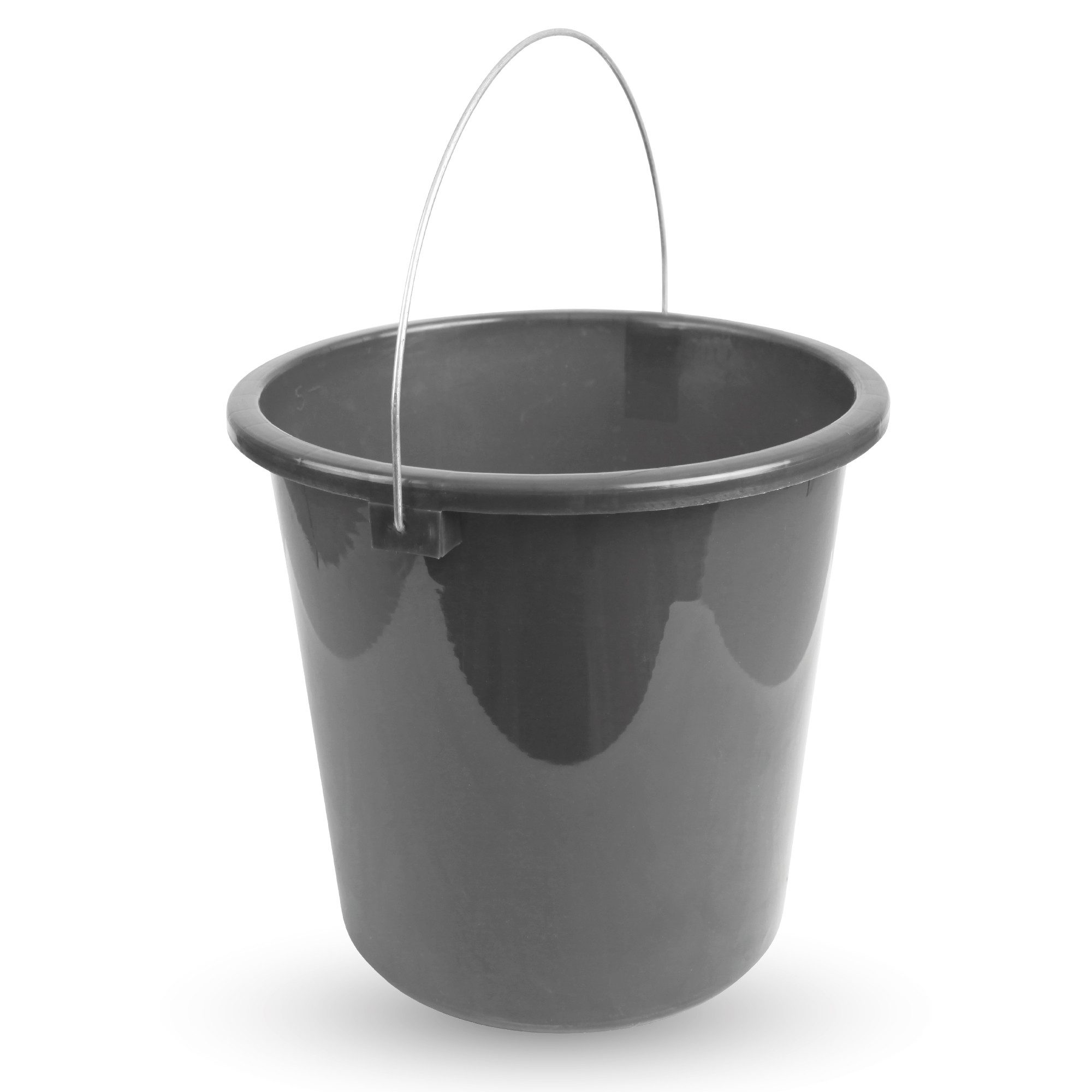 ProHome Putzeimer Kunststoffeimer Metallbügel, (1-tlg., 10 Liter), Eimer stapelbarer Haushaltseimer BPA-frei, Made in EU - Kunstsotff