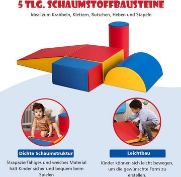 KOMFOTTEU Spielbausteine Schaumstoffbausteine, zum Klettern & Rutschen