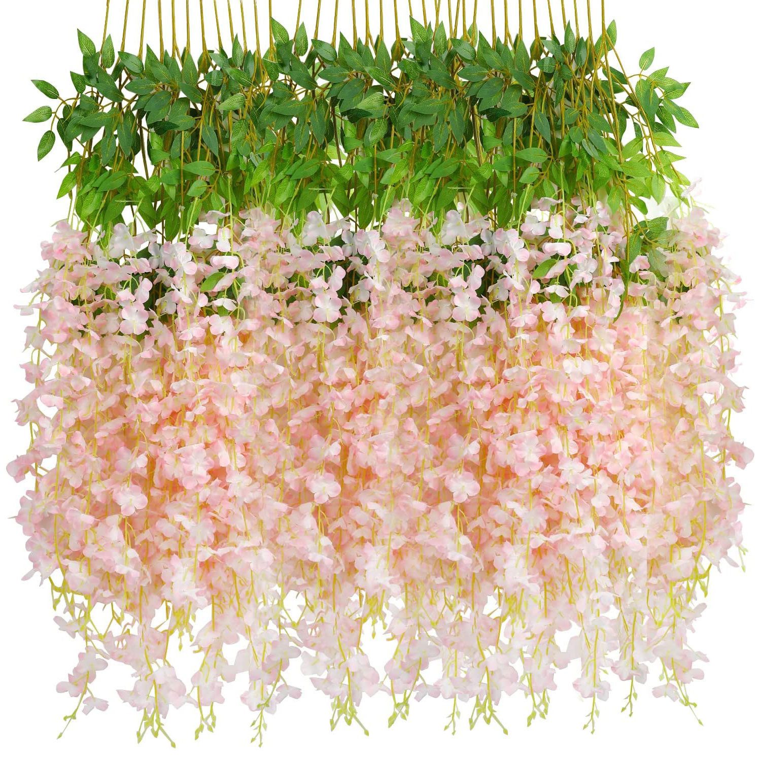 Kunstblume 12 Stück Wisteria Künstliche Glyzinien günstig online kaufen