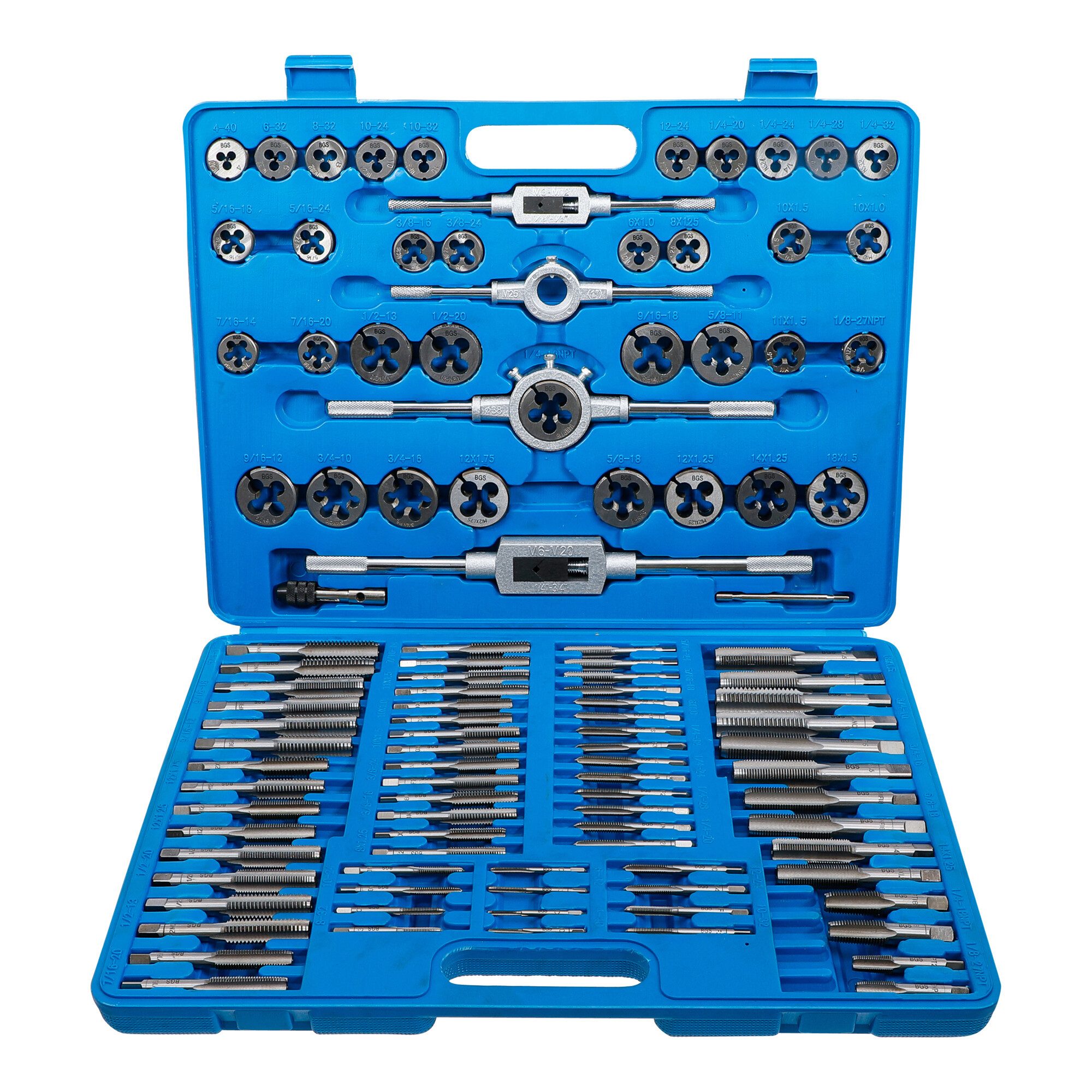 BGS technic Gewindeschneider BGS Gewindeschneid-Satz metrisch / Zoll 110-tlg.
