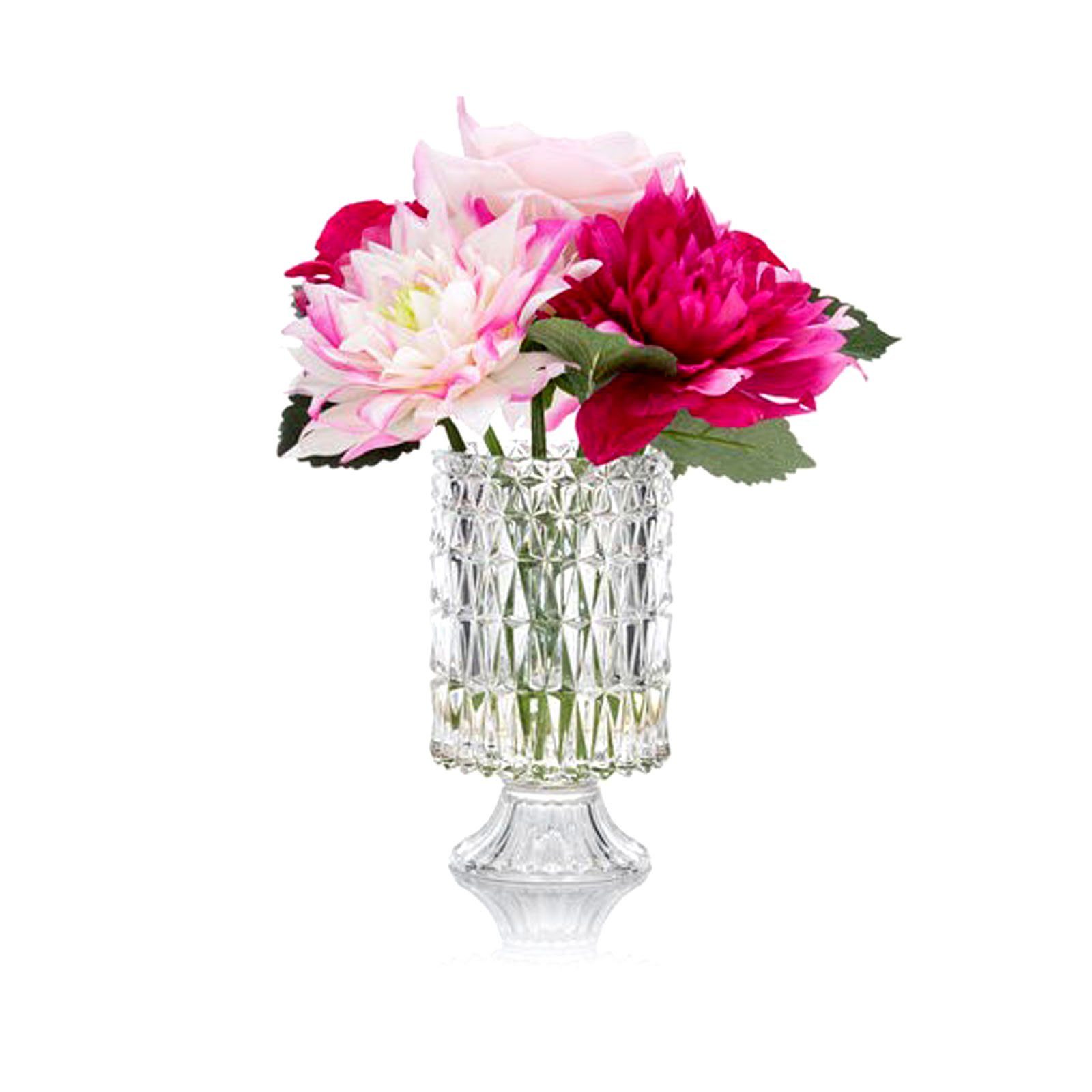Rosen Blumendekoration cm, Glasvase Dahlien, Kunstblume 30 Höhe Kunstblumen & Kunstpflanze in Arrangement HAC24, Blumen