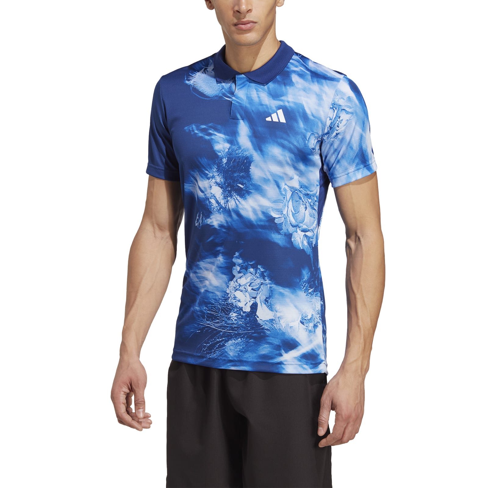 adidas Performance Poloshirt Melbourne Tennis Heat.Rdy Freelift blau Herren