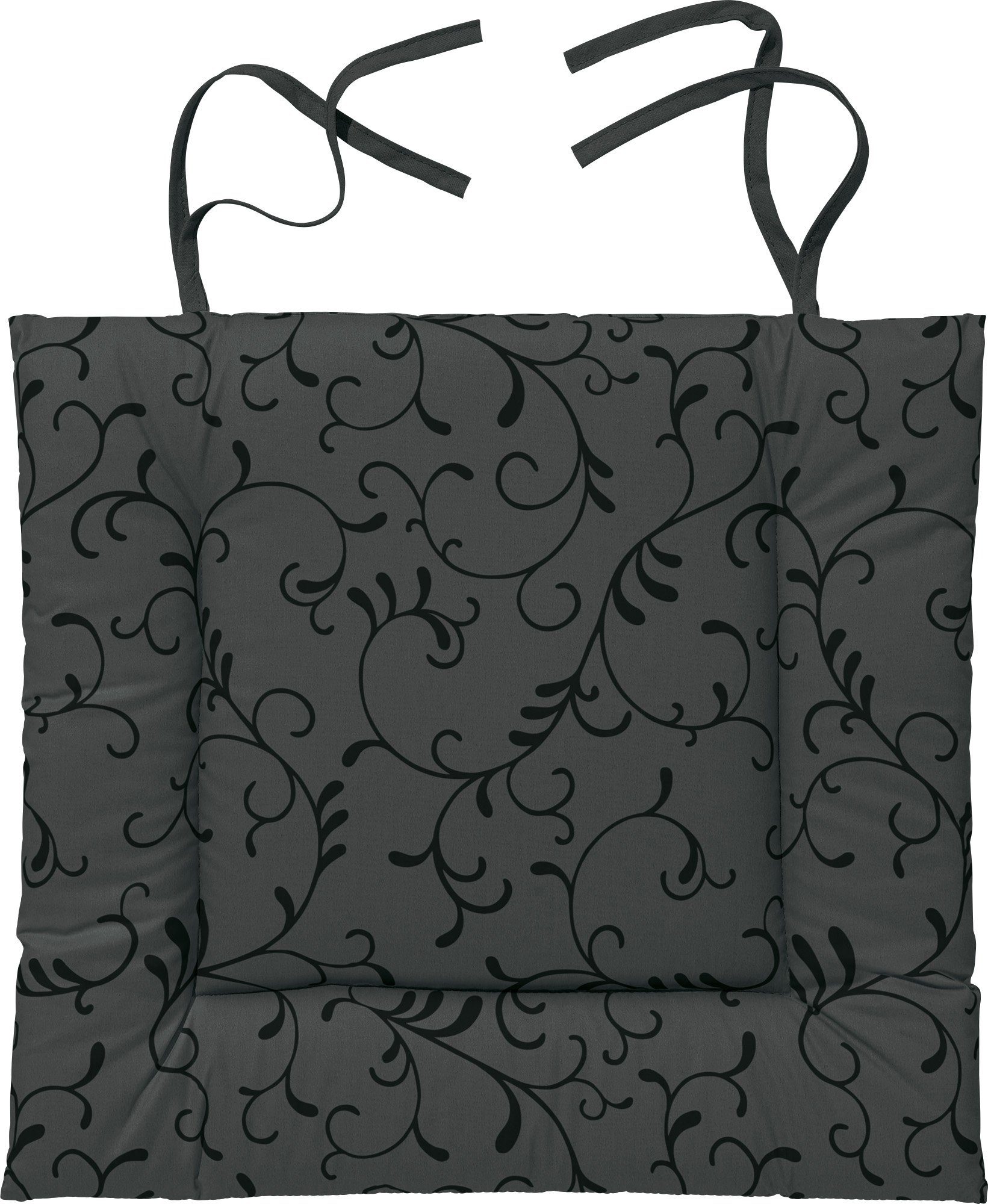 Erwin Müller Stuhlkissen Stuhlkissen "Essen" mit Bindebändern, abwaschbar Ranke