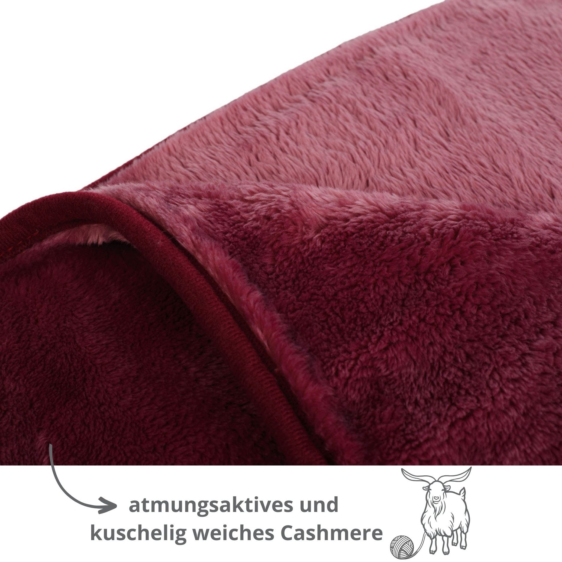 Wohndecke Kuscheldecke Cashmere Feeling, liebling, wärmeisolierend, feuchtigkeitsregulierend, aus High-Tech Mikrofaser