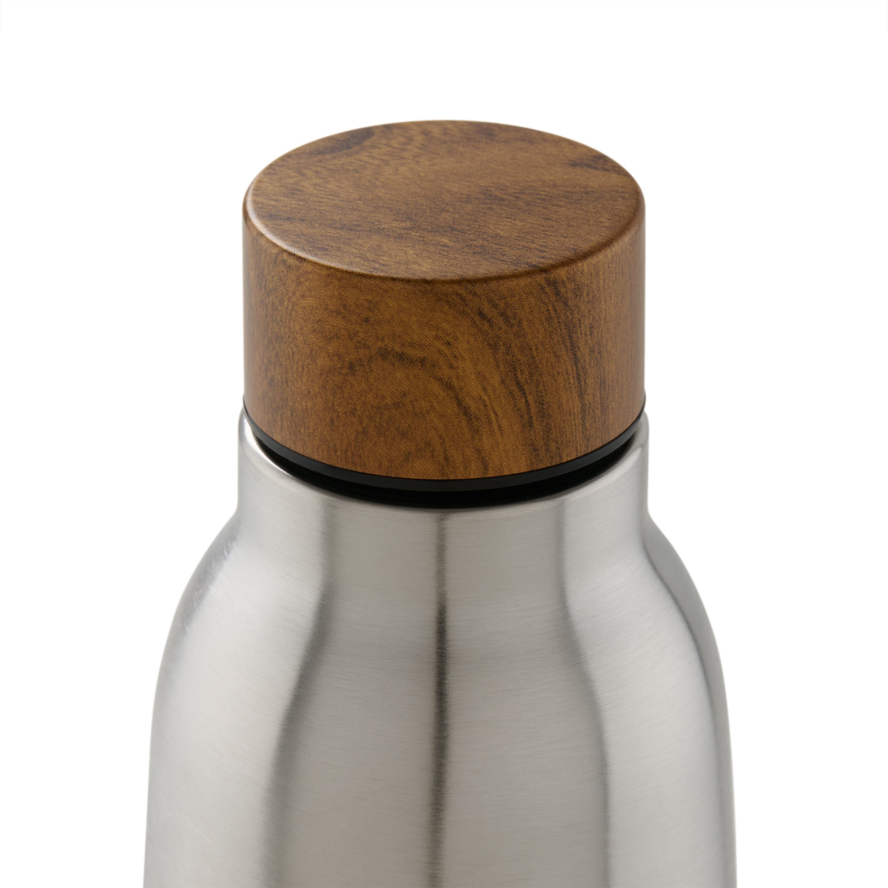 Blumtal Silber - - Trinkflasche BPA-frei, 8h Isolierflasche, auslaufsichere Isolierflasche kalt 500ml Steel hält Ray Edelstahl heiß/24h Stainless