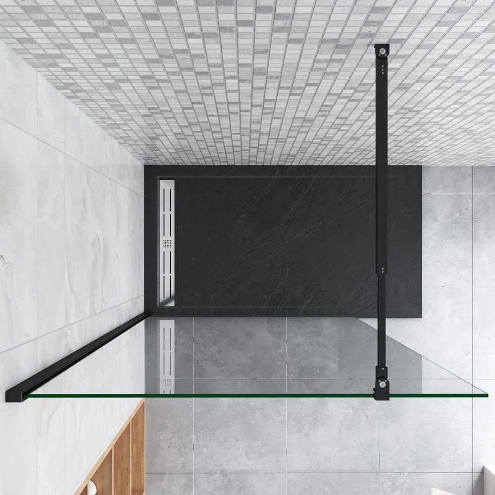 duschspa Duschwand 30-160cm Glaswand Duschwand Walk in Dusche Duschtrennwand Nano Glas, Einscheibensicherheitsglas, Sicherheitsglas, (Set), Nano Glas – Bild 3 von 5