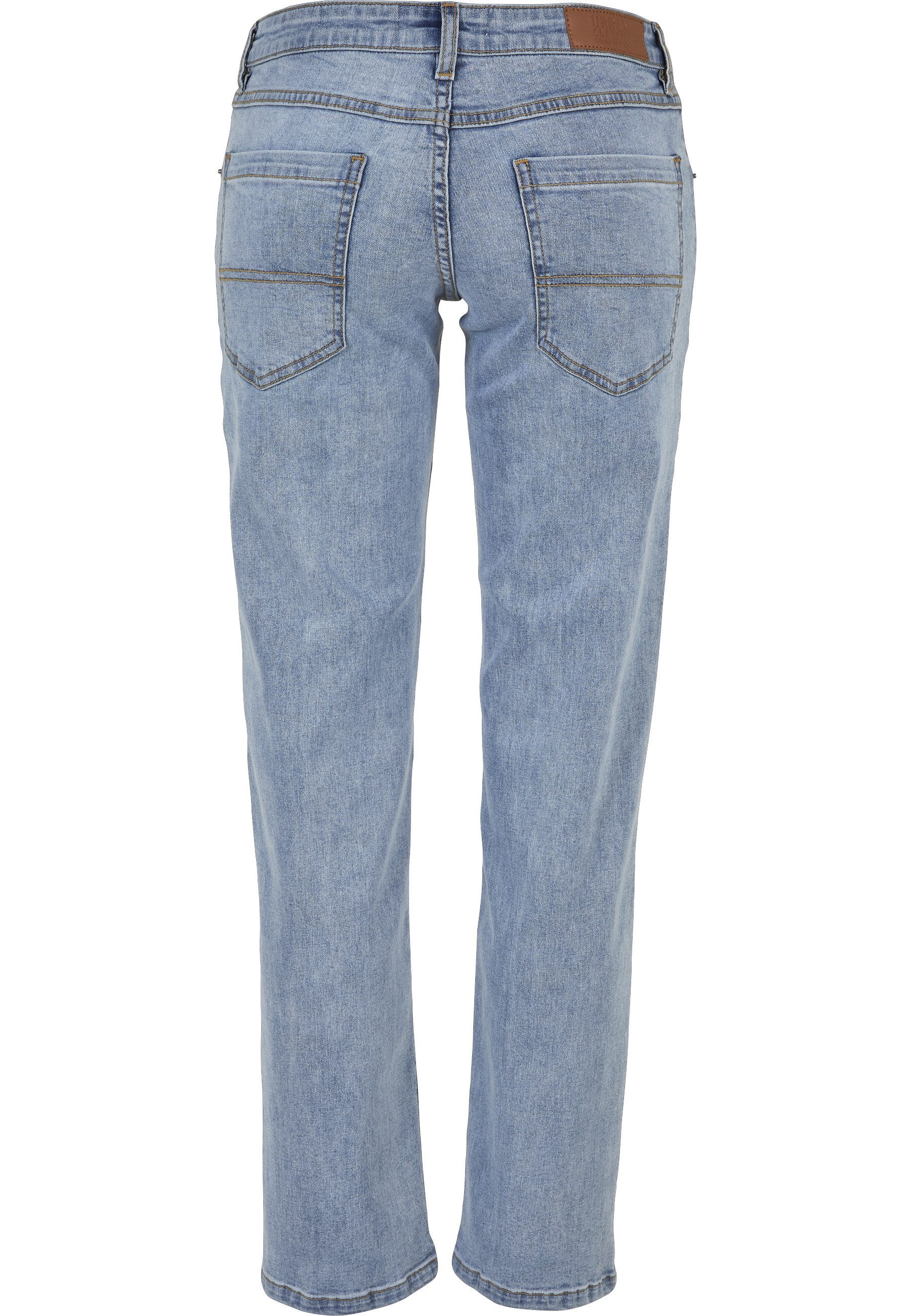 URBAN CLASSICS Straight-Jeans Urban Classics Damen Ladies Low Waist Straight Denim Pants (1-tlg)