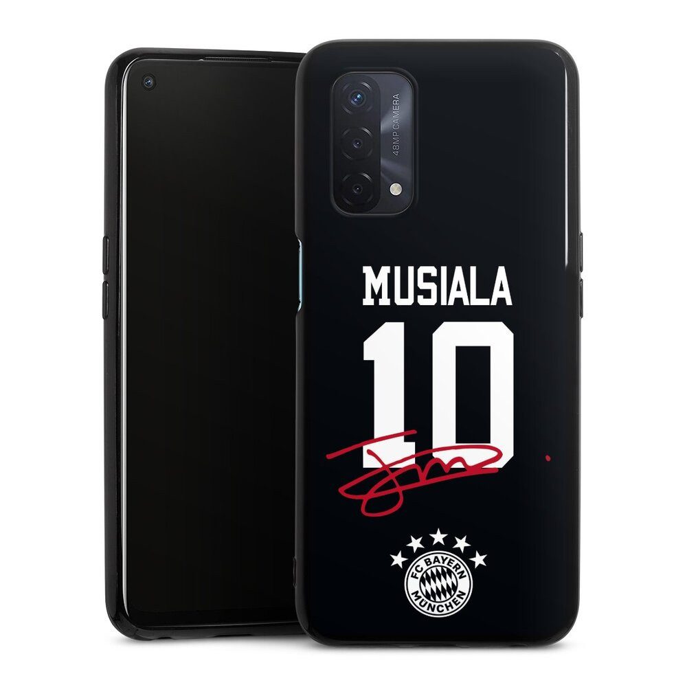 DeinDesign Handyhülle FC Bayern München Jamal Musiala FCB Musiala 10, Oppo A54 5G Silikon Hülle Bumper Case Handy Schutzhülle