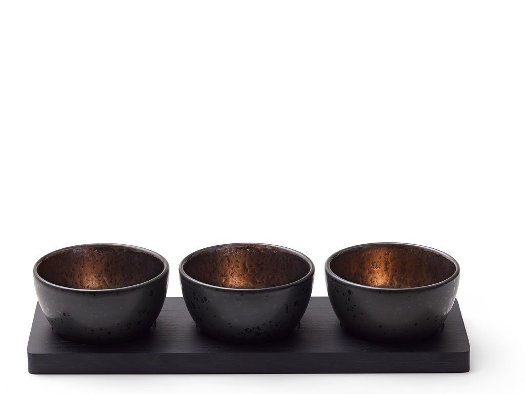 Schale Cabaret black/bronze Set