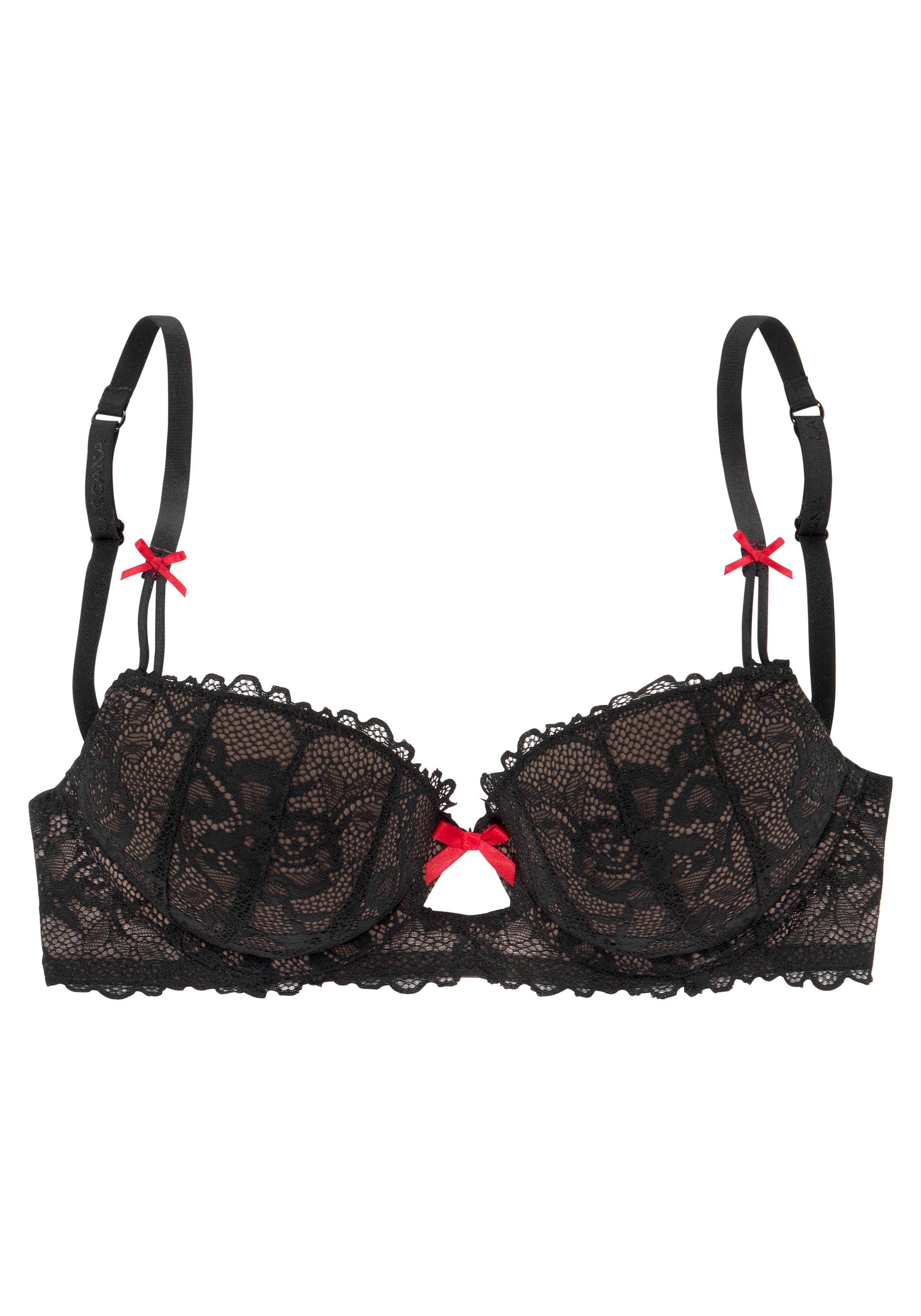 LASCANA Push-up-BH mit Bügel und verführerischem Cut-Out vorne mittig, sexy Dessous – Bild 2 von 5