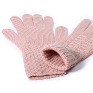 Tumelo Strickhandschuhe Handschuhe 100% Kaschmir DamenCamel