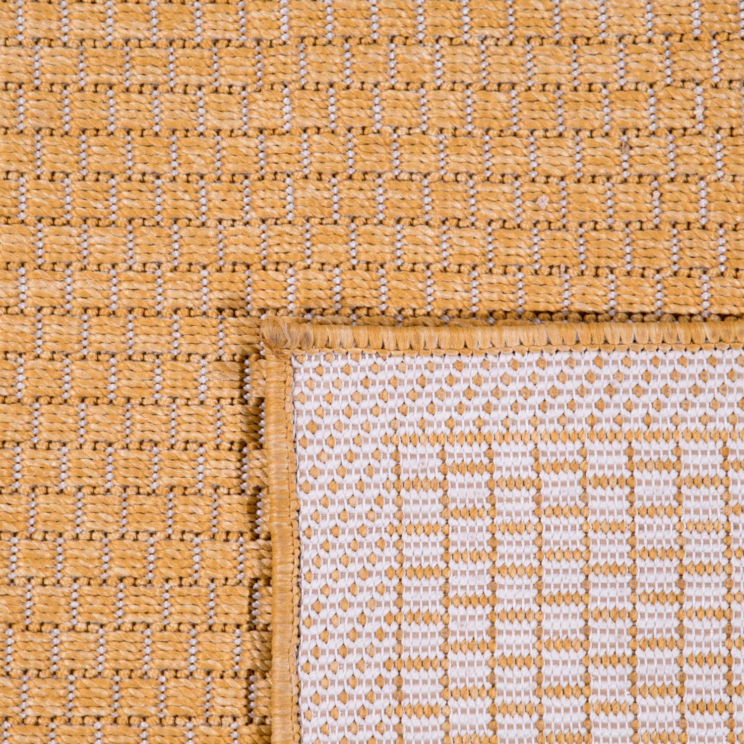 Paco Home Teppich Timber 125, rechteckig, Höhe: 4 mm, Flachgewebe, Sisal Optik, auch als Läufer, In- und Outdoor geeignet