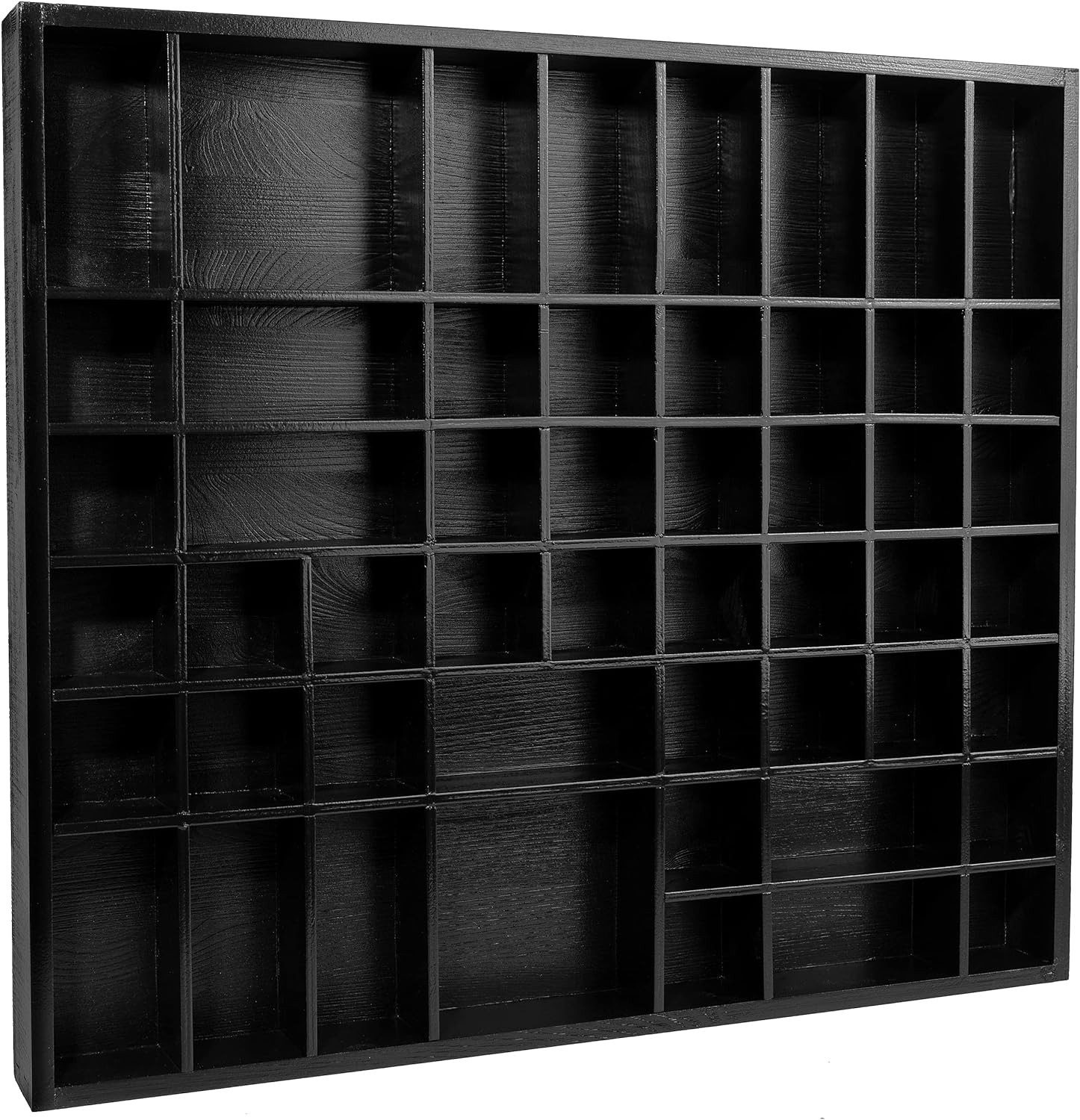 Creative Deco Schubladenbox Setzkasten Holz Sammelbox Holztablett 51 Fächer 52x46x5 cm