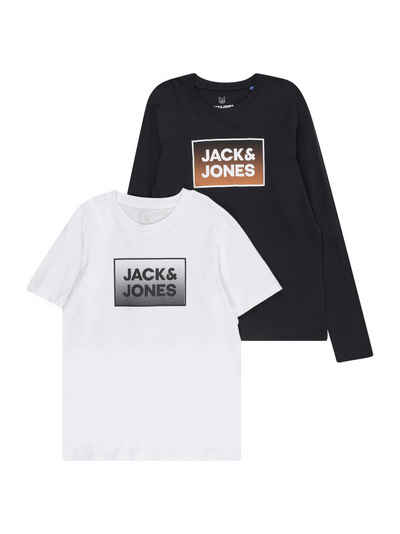 Jack & Jones Junior Langarmshirt Steel (2-tlg)
