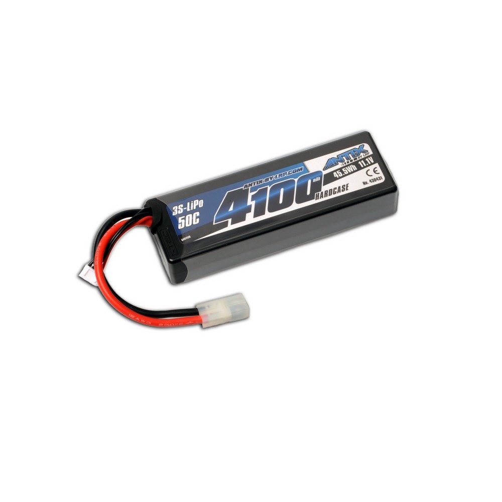 LRP Modellbausatz ANTIX by LRP 4100 - 11.1V - 50C LiPo Car Hardcase - Tamiya Plug