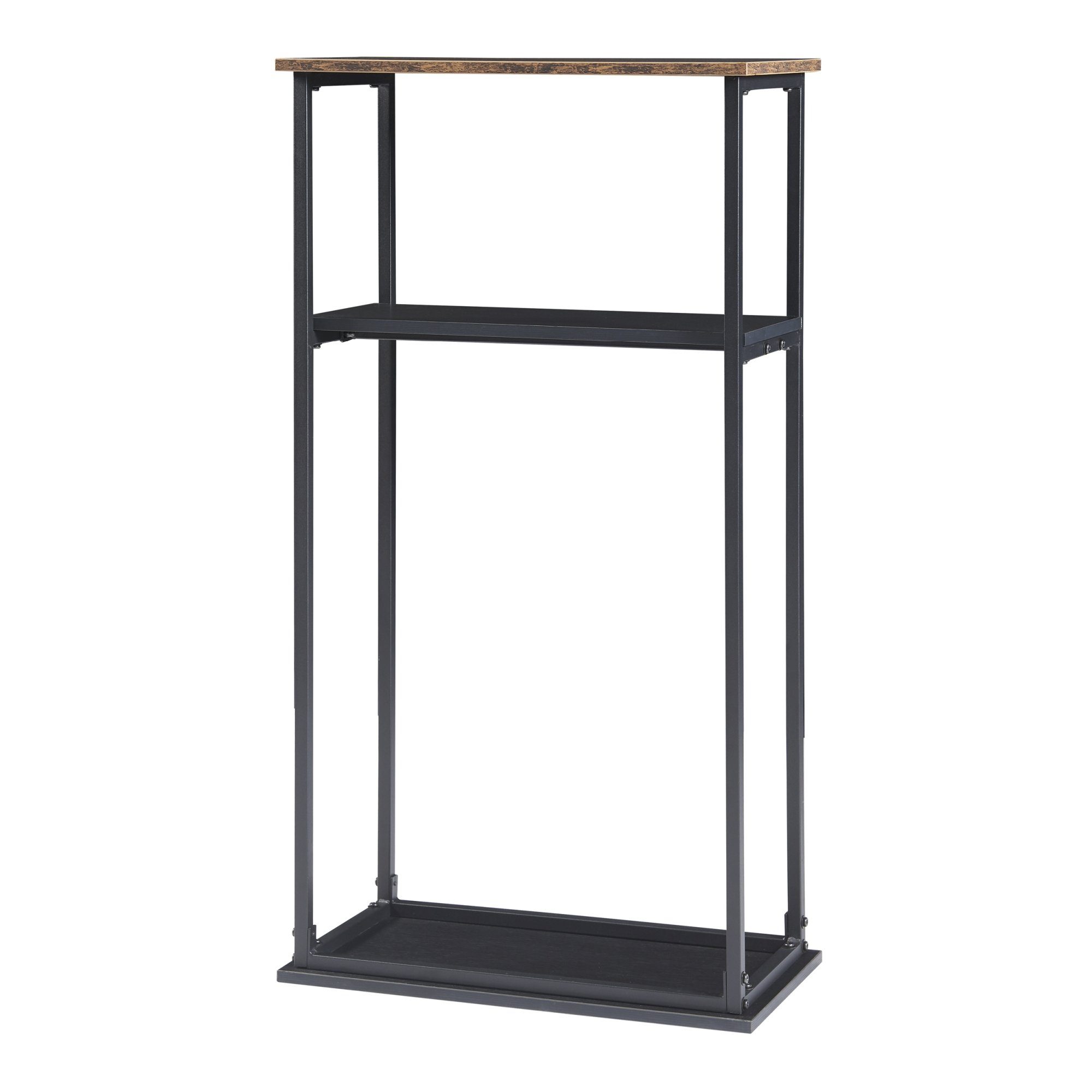 en.casa Kaminholzregal, BxTxH:60x30x112 cm, »Turku« mit Ablagen aus Stahl für Innen