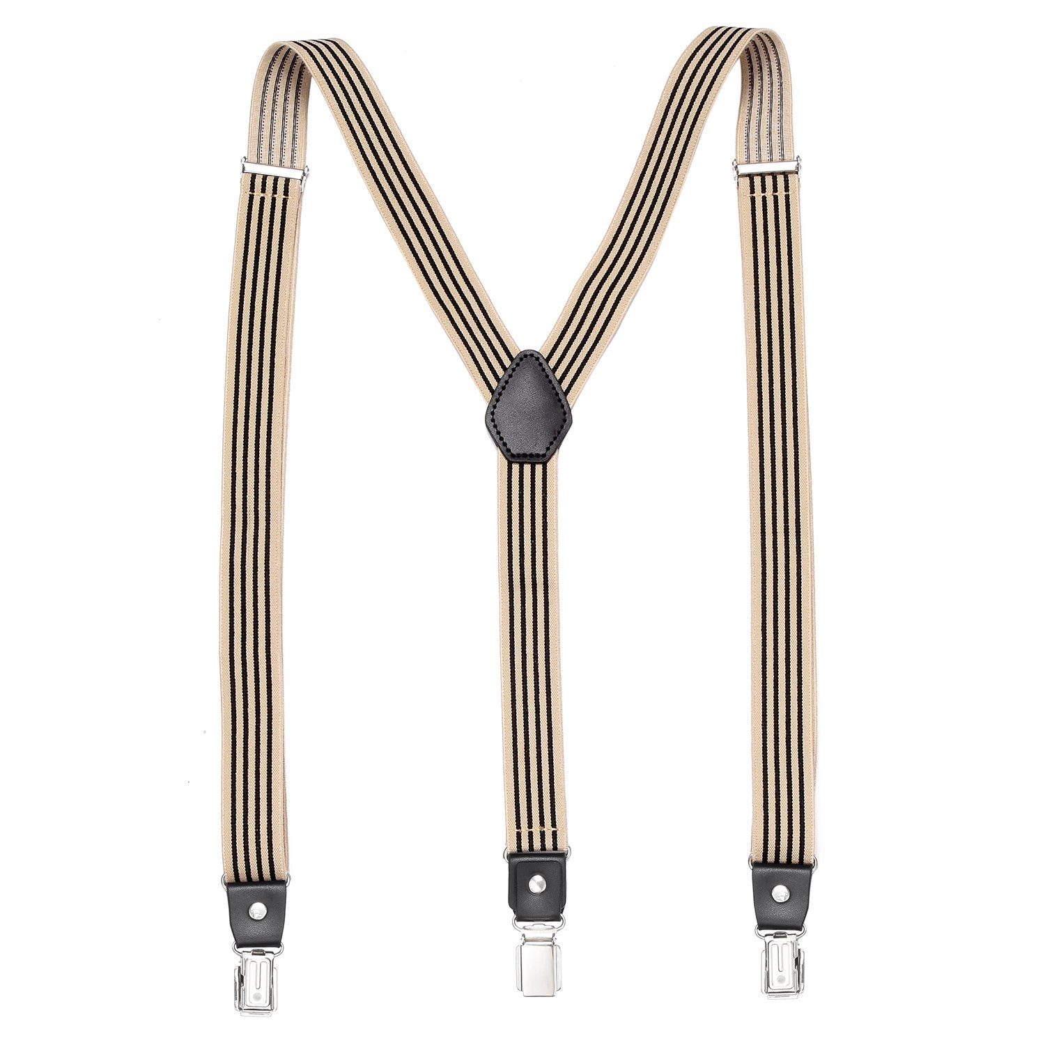 DonDon Hosenträger DonDon® Herren Hosenträger schmal 2,5 cm 3 Clips in Y-Fo günstig online kaufen