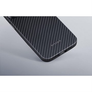 Pitaka Handyhülle Pitaka MagEZ Case Pro 4 1500D für iPhone 15 Pro Max - Black/Grey Twill