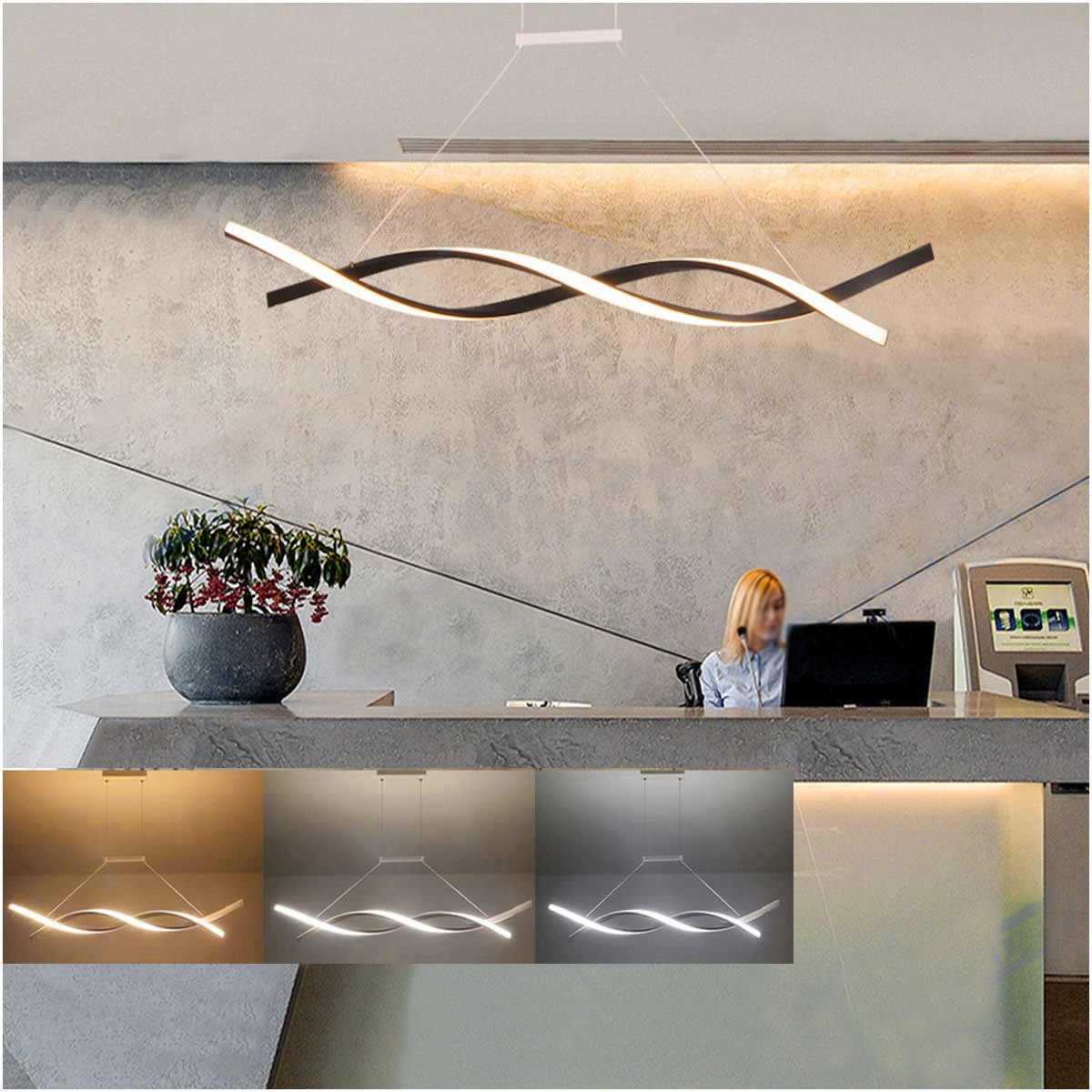 oyajia LED Pendelleuchte 24W LED Pendelleuchte günstig online kaufen