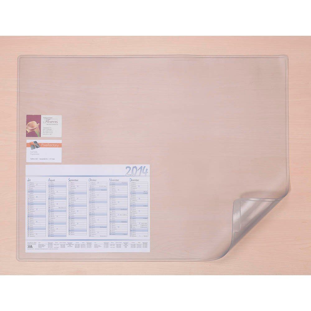 DURABLE Schreibtischunterlage DURAGLAS® 711319 Schreibtischunterlage transparent