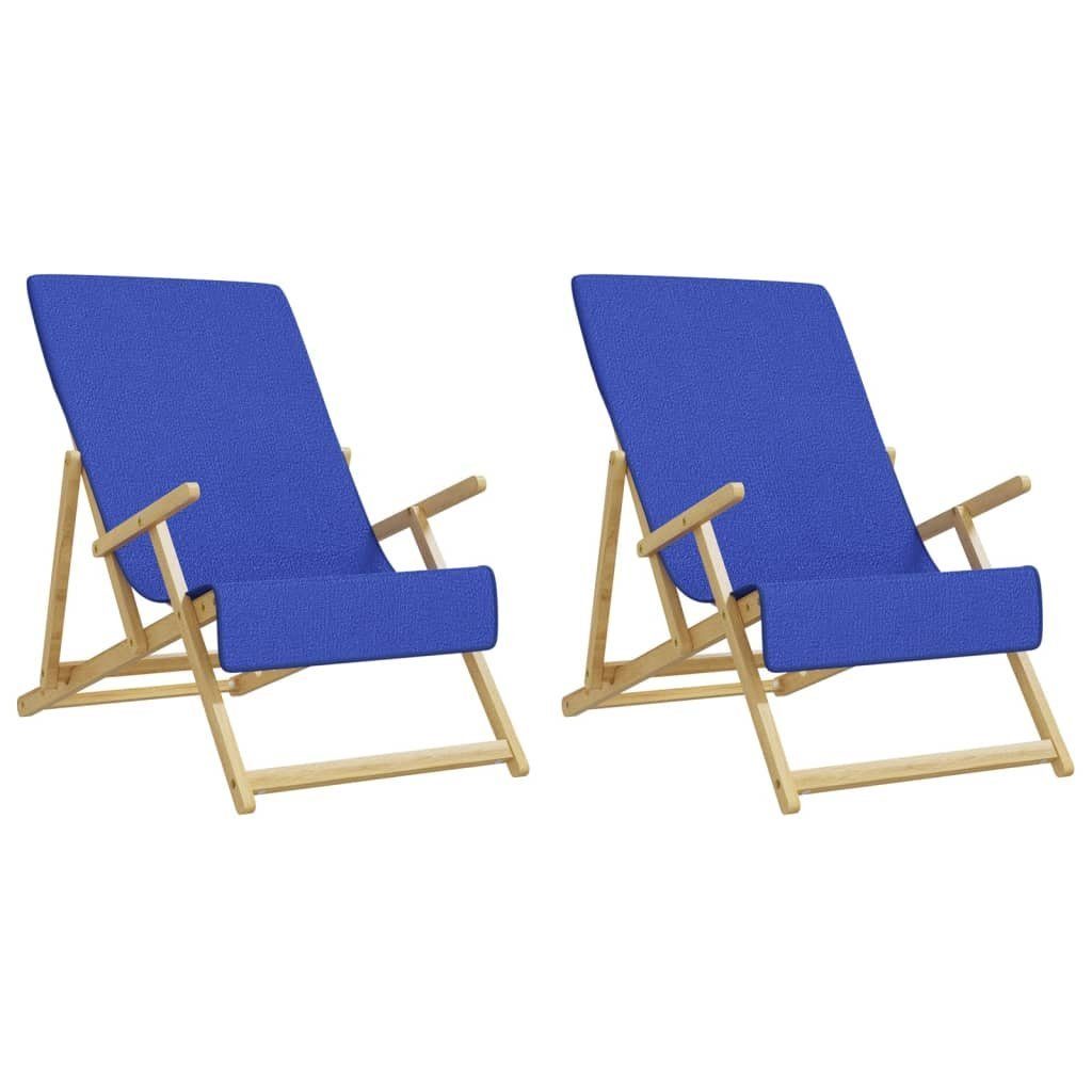 2 vidaXL Handtuch Strandtücher Stoff Stk Königsblau cm GSM 60x135 400