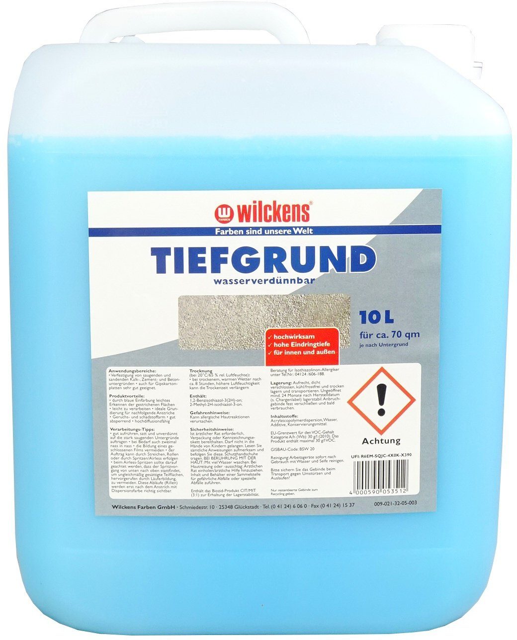 Wilckens Farben Universalgrundierung LF Tiefgrund für Bodenbeschichtung ...