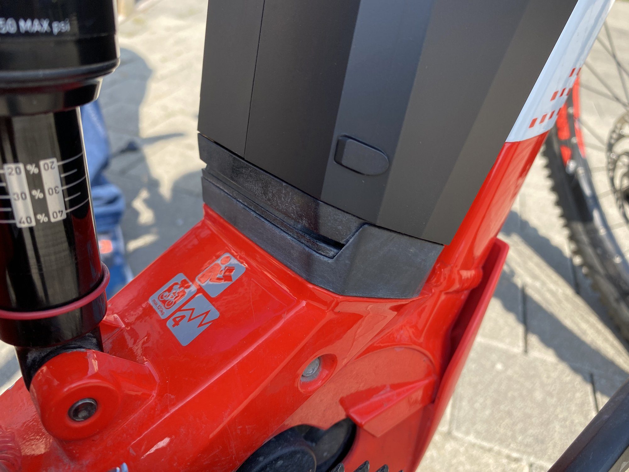 E-Bike Vision 745wh LT Weiß/Rot/Anthrazit Haibike Akku für SDURO FullSeven 2018 6.0 Akku