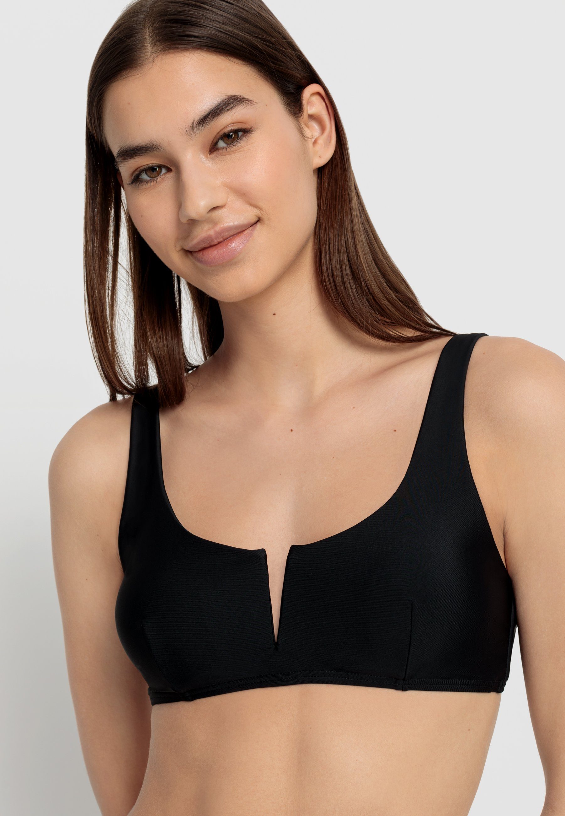 LSCN by LASCANA Bustier-Bikini-Top Gina, mit V-Ausschnitt vorne