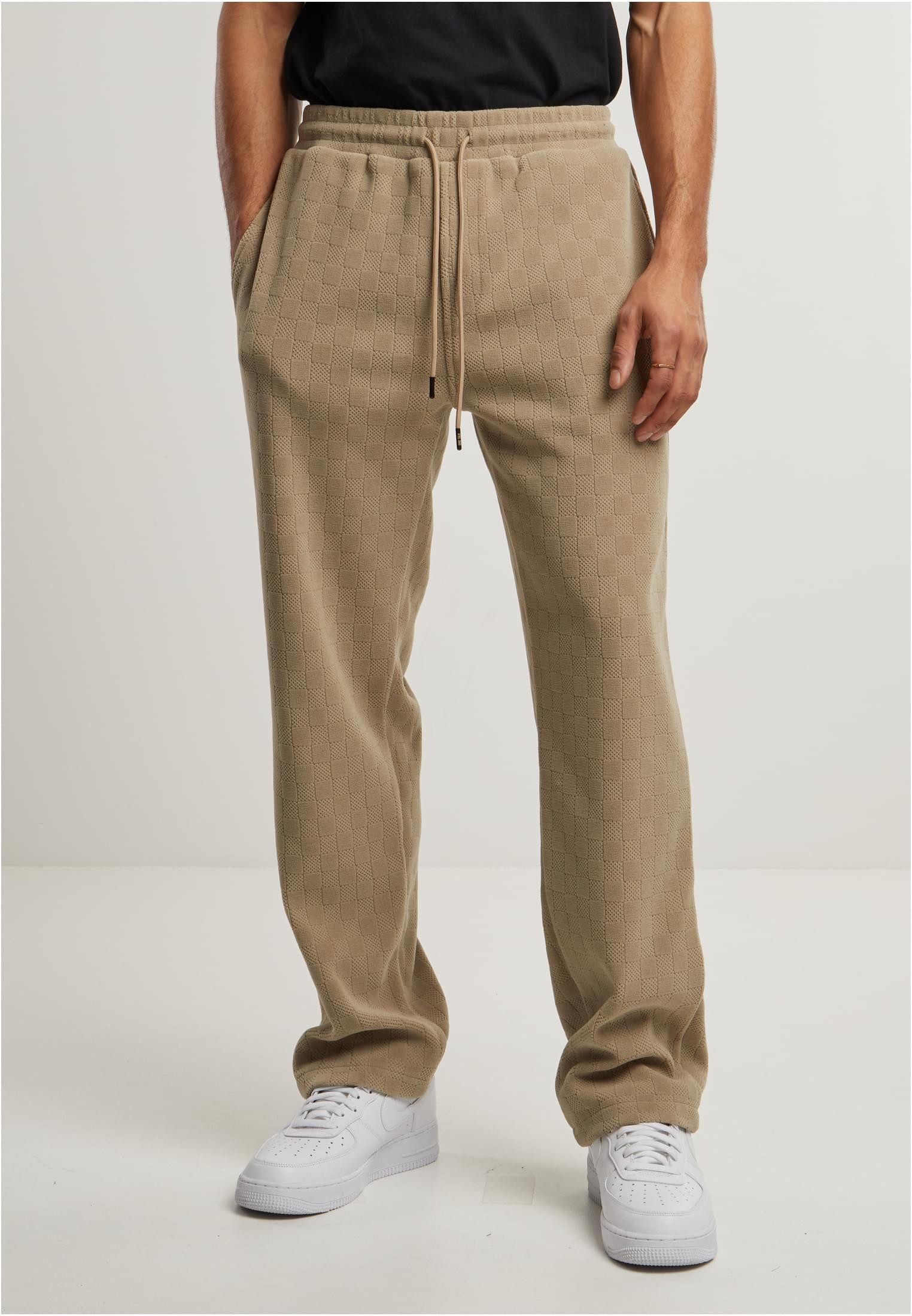 Funktionshose Jacquard Velvet Wide Sweatpants Herren Jogginghosen