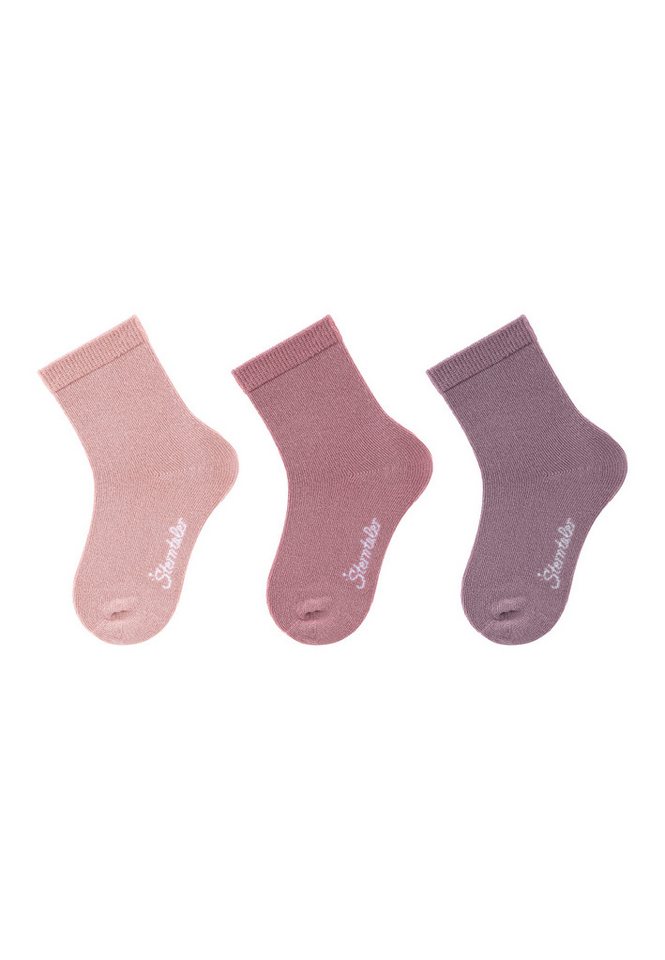Sterntaler® Basicsocken Socken 3er-Pack uni (3-Paar, 3er-Pack) Socken 3er-Pack, Bambus-Viskose, weich & feuchtigkeitsregulierend