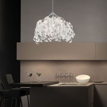 etc-shop LED Pendelleuchte, Leuchtmittel inklusive, Warmweiß, Design Decken Leuchte Pendel Hänge Lampe Blätter Äste im Set