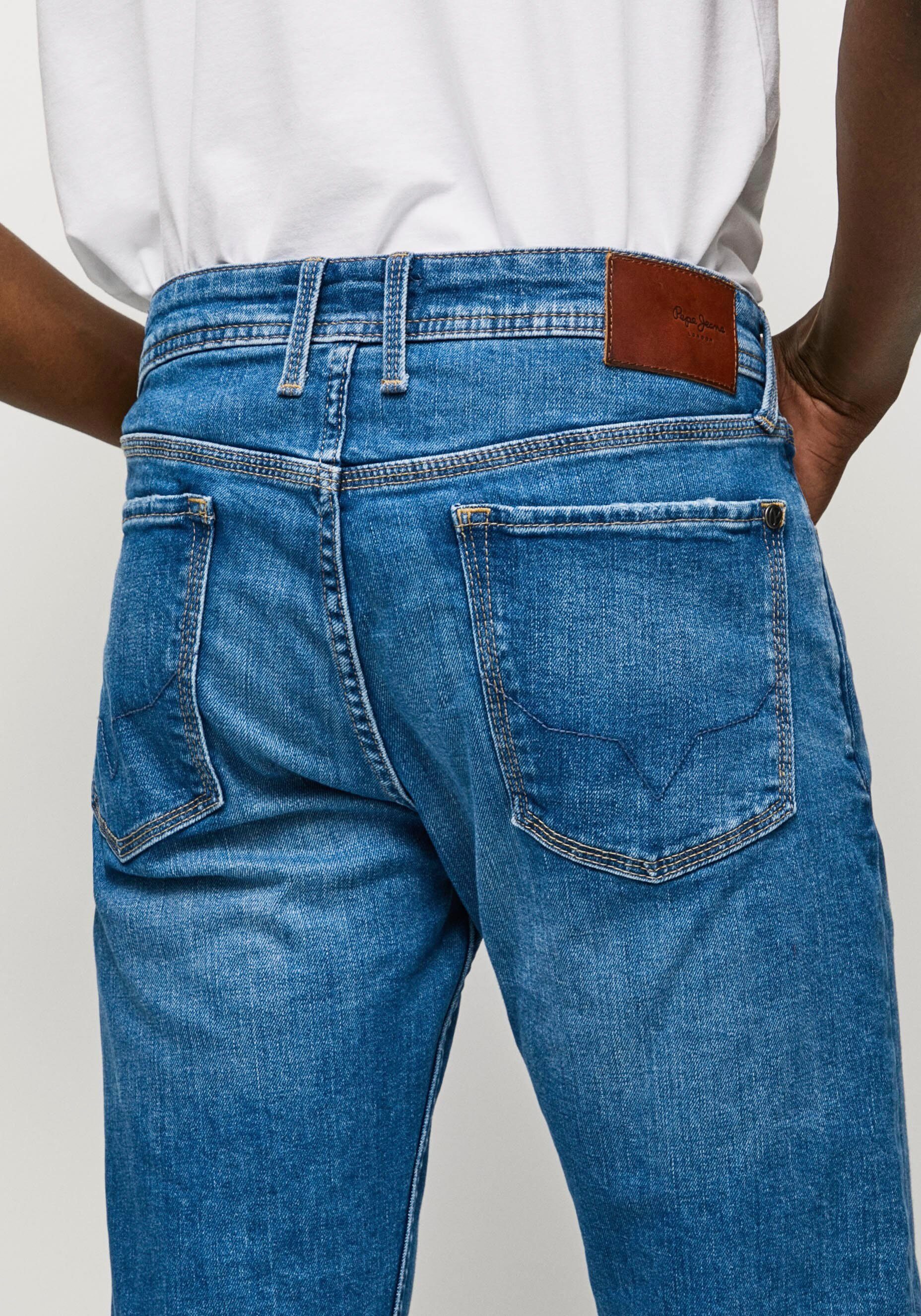 Pepe Jeans Slim-fit-Jeans used REGULAR blue HATCH