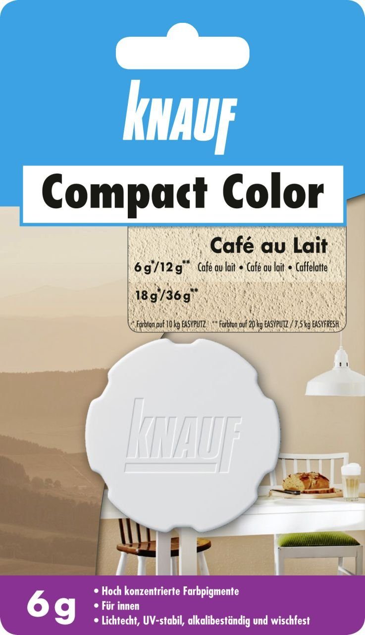 KNAUF Gips-Kalk-Putz Knauf Farbpigment Compact Color 6 g cafe au lait