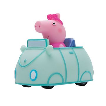 Jazwares Spielfigur Peppa Wutz und ihre Freunde Mini Flitzer, 8 verschiedene Motive, (Set mit, 8 Figuren), Buggys mit richtig rollenden Rädern