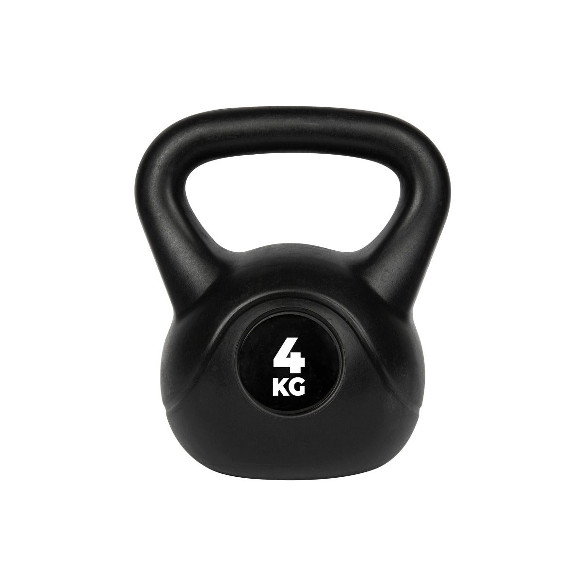 VirtuFit Kettlebell VirtuFit PVC Kettlebell 4 kg Schwarz