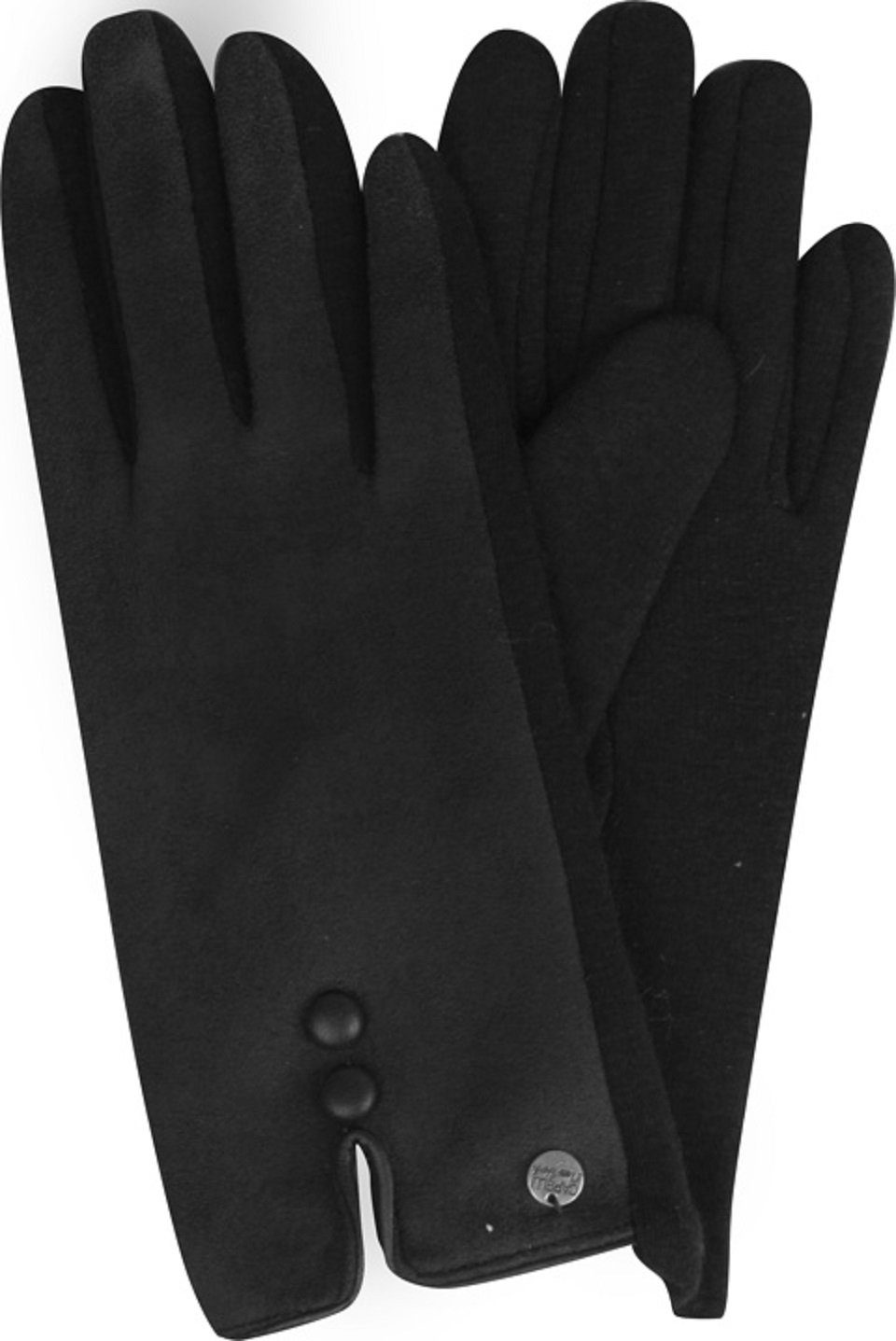 Jersey Baumwollhandschuhe schwarz Capelli Handschuhe New York